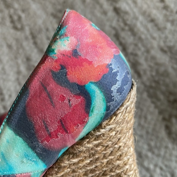 Lanvin floral print wedge number 37 - Picture 3 of 5